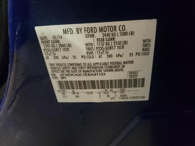 Photo 10 from auction – 2014 FORD EDGE SE with VIN 2FMDK3GC1EBA41123