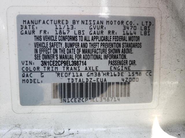 Photo 10 from auction – 2014 NISSAN VERSA NOTE with VIN 3N1CE2CP9EL398714