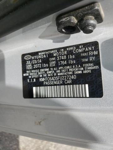 Photo 10 from auction – 2015 HYUNDAI VELOSTER with VIN KMHTC6AD5FU227240