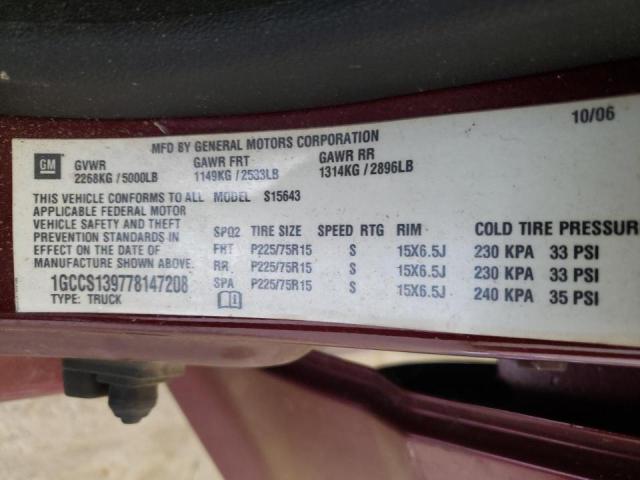 Photo 10 from auction – 2007 CHEVROLET COLORADO with VIN 1GCCS139778147208