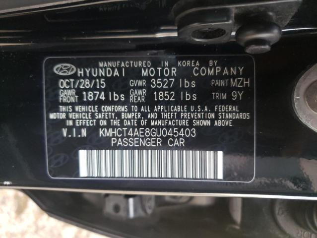 Photo 10 from auction – 2016 HYUNDAI ACCENT SE with VIN KMHCT4AE8GU045403