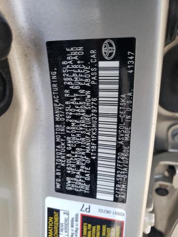 Photo 10 from auction – 2017 TOYOTA CAMRY LE with VIN 4T1BF1FK5HU379776