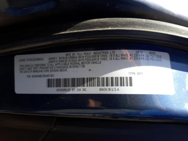 Photo 10 from auction – 2006 SUBARU B9 TRIBECA with VIN 4S4WX86C964407401