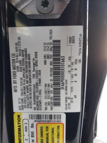Photo 10 from auction – 2014 FORD FUSION SE with VIN 3FA6P0HD0ER101663