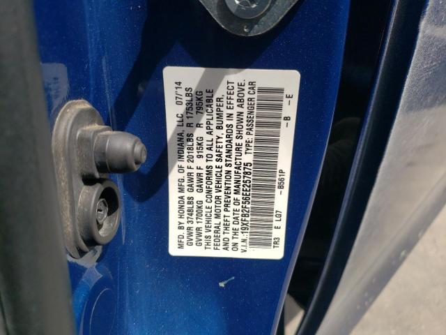 Photo 10 from auction – 2014 HONDA CIVIC LX with VIN 19XFB2F56EE257875