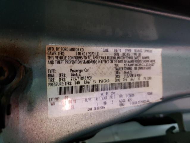 Photo 10 from auction – 2012 FORD FOCUS SE with VIN 1FAHP3K25CL233427