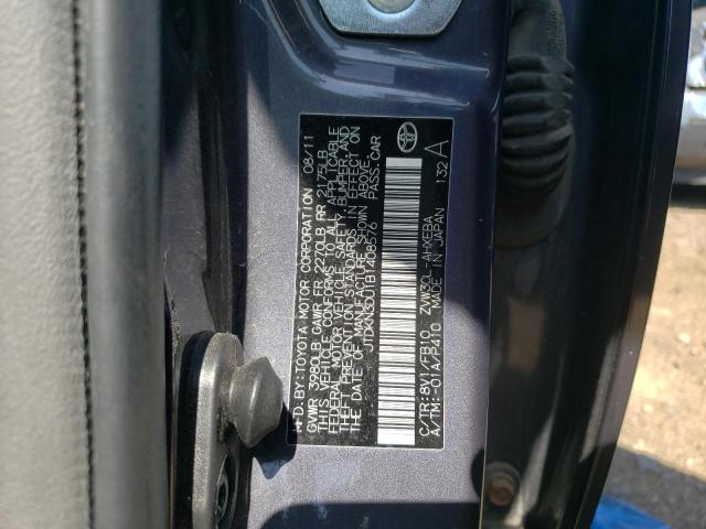 Photo 10 from auction – 2011 TOYOTA PRIUS with VIN JTDKN3DU1B1408576