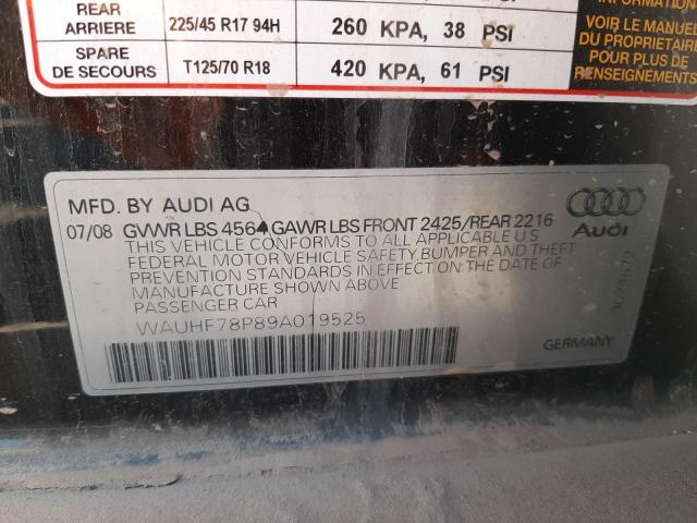Photo 10 from auction – 2009 AUDI A3 2.0T with VIN WAUHF78P89A019525