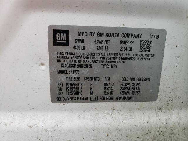 Photo 10 from auction – 2019 BUICK ENCORE ESS with VIN KL4CJGSM5KB869066