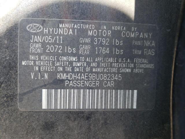 Photo 10 from auction – 2011 HYUNDAI ELANTRA GL with VIN KMHDH4AE9BU082345