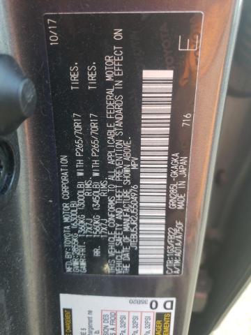 Photo 10 from auction – 2018 TOYOTA 4RUNNER SR with VIN JTEBU5JR2J5504976