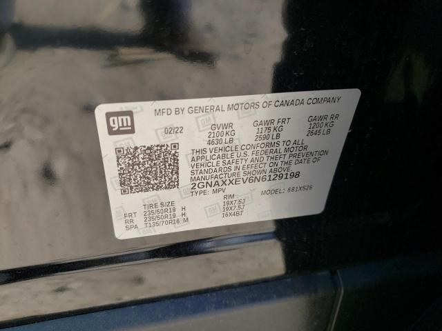 Photo 10 from auction – 2022 CHEVROLET EQUINOX PR with VIN 2GNAXXEV6N6129198