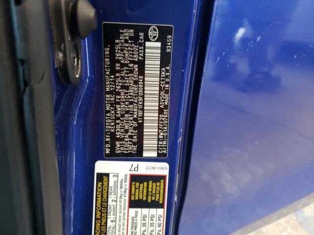 Photo 10 from auction – 2015 TOYOTA CAMRY LE with VIN 4T1BF1FK9FU908949