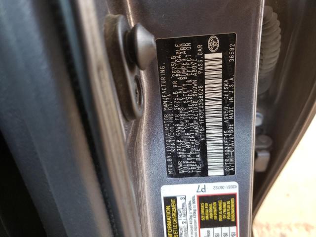 Photo 10 from auction – 2014 TOYOTA CAMRY L with VIN 4T1BF1FK5EU368028