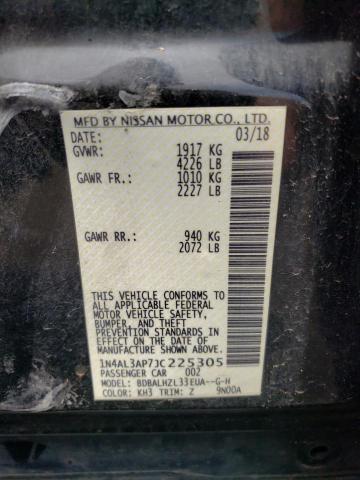 Photo 10 from auction – 2018 NISSAN ALTIMA 2.5 with VIN 1N4AL3AP7JC225305
