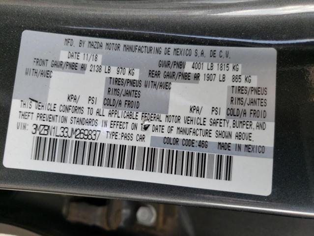 Photo 10 from auction – 2018 MAZDA 3 TOURING with VIN 3MZBN1L33JM269837