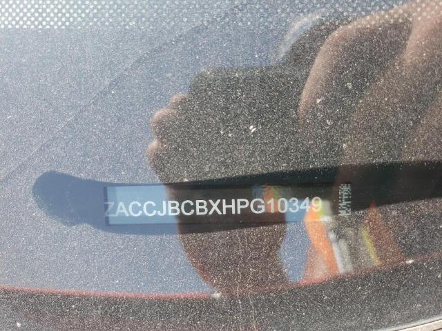 Photo 10 from auction – 2017 JEEP RENEGADE T with VIN ZACCJBCBXHPG10349
