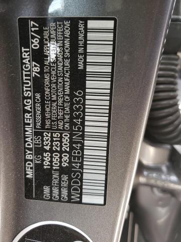 Photo 10 from auction – 2018 MERCEDES-BENZ CLA 250 with VIN WDDSJ4EB4JN543336