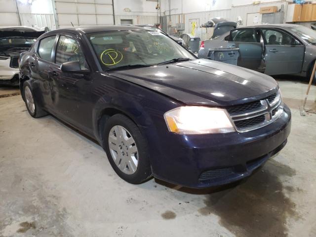 DODGE AVENGER SE 2014 with VIN 1C3CDZAB7EN228615 - Photo from auction