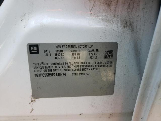 Photo 10 from auction – 2015 CHEVROLET CRUZE LT with VIN 1G1PC5SB9F7146374