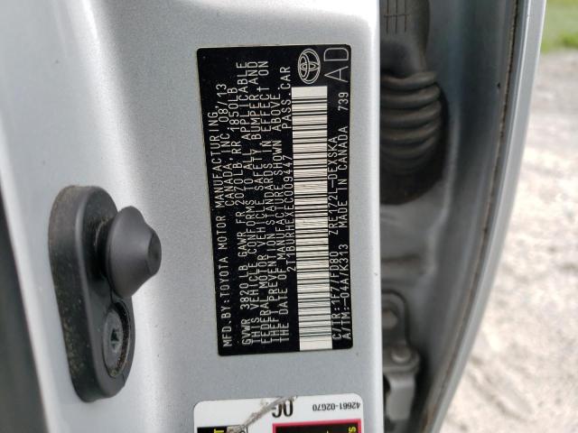 Photo 10 from auction – 2014 TOYOTA COROLLA L with VIN 2T1BURHEXEC009447