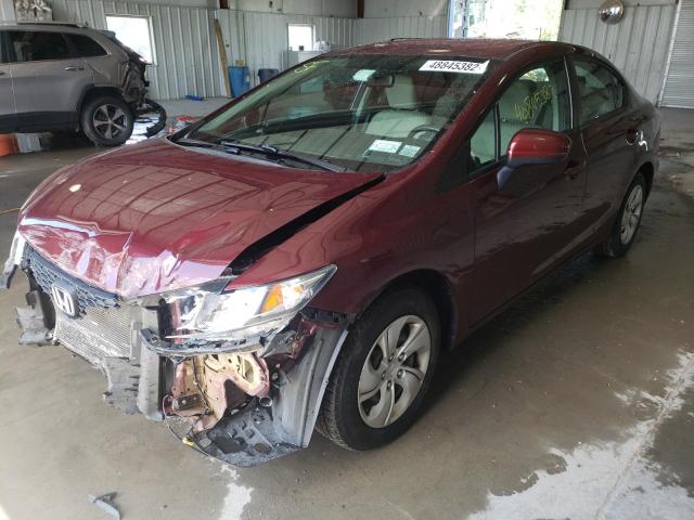 Photo 2 from auction – 2014 HONDA CIVIC LX with VIN 2HGFB2F56EH547829
