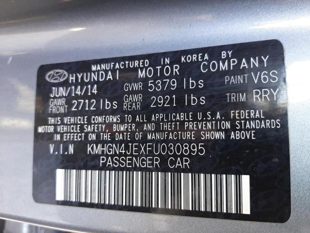Photo 10 from auction – 2015 HYUNDAI GENESIS 3. with VIN KMHGN4JEXFU030895
