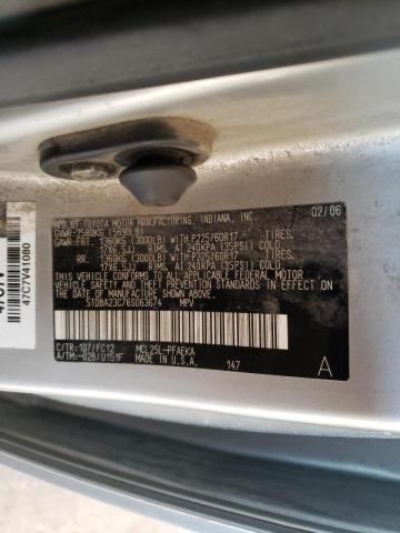 Photo 10 from auction – 2006 TOYOTA SIENNA LE with VIN 5TDBA23C76S063674
