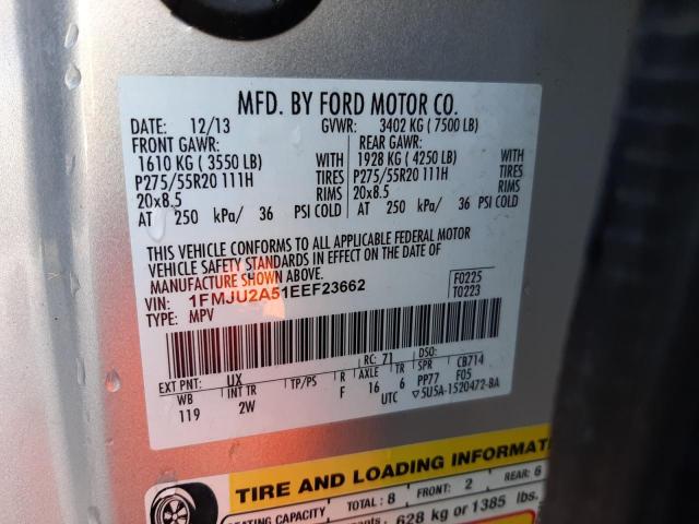 Photo 10 from auction – 2014 FORD EXPEDITION with VIN 1FMJU2A51EEF23662