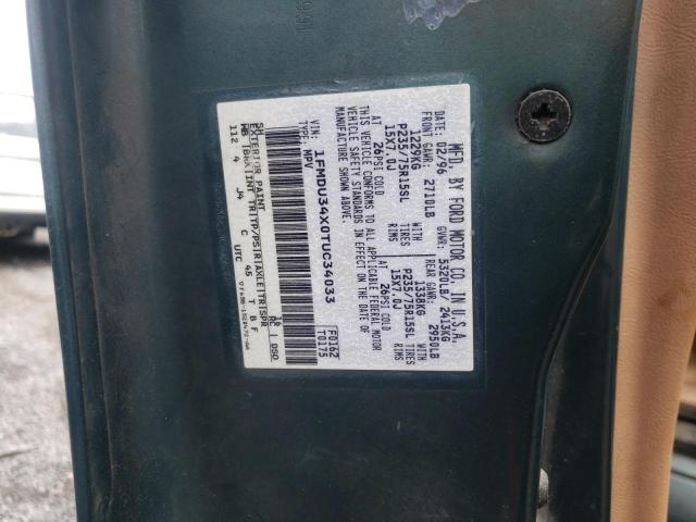 Photo 10 from auction – 1996 FORD EXPLORER with VIN 1FMDU34X0TUC34033