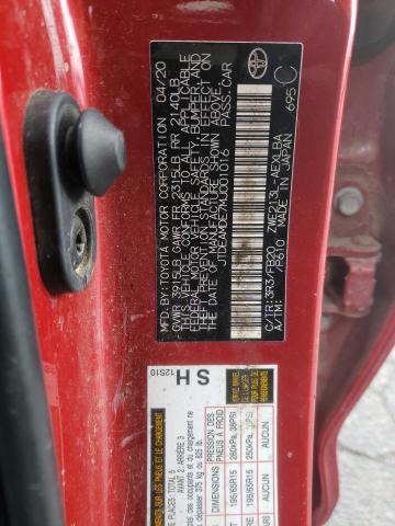 Photo 10 from auction – 2021 TOYOTA COROLLA LE with VIN JTDEAMDE7MJ001016