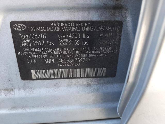 Photo 10 from auction – 2008 HYUNDAI SONATA GLS with VIN 5NPET46C68H359227