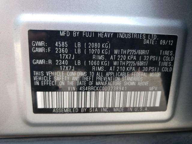 Photo 10 from auction – 2013 SUBARU OUTBACK 2. with VIN 4S4BRCKC0D3238941