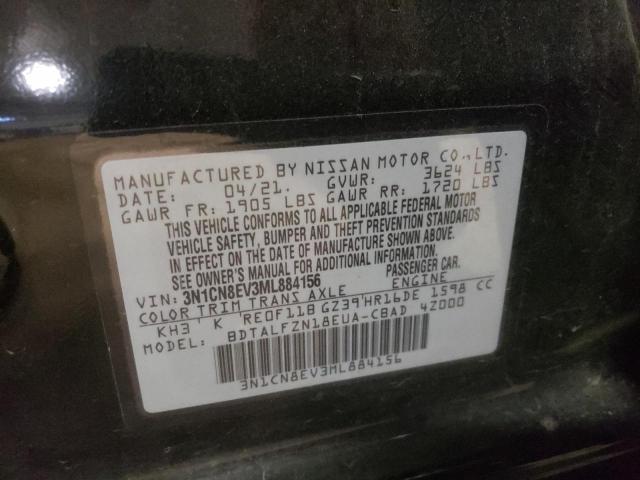 Photo 10 from auction – 2021 NISSAN VERSA with VIN 3N1CN8EV3ML884156