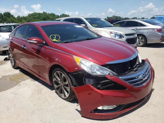 HYUNDAI SONATA SE 2014 with VIN 5NPEC4AB8EH819210 - Photo from auction