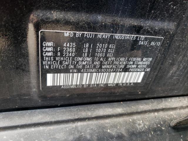 Photo 10 from auction – 2013 SUBARU LEGACY 2.5 with VIN 4S3BMBC69D3047704