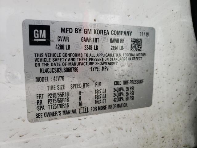 Photo 10 from auction – 2020 BUICK ENCORE ESS with VIN KL4CJCSB3LB060786