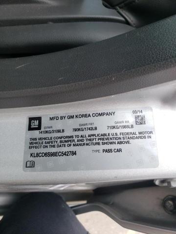 Photo 10 from auction – 2014 CHEVROLET SPARK 1LT with VIN KL8CD6S98EC542784