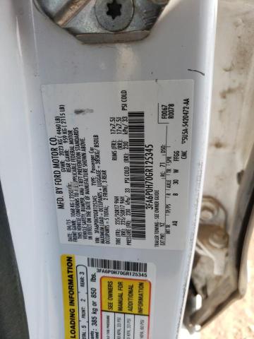 Photo 10 from auction – 2016 FORD FUSION SE with VIN 3FA6P0H70GR125345