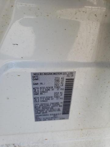 Photo 10 from auction – 2019 NISSAN PATHFINDER with VIN 5N1DR2MN8KC608497