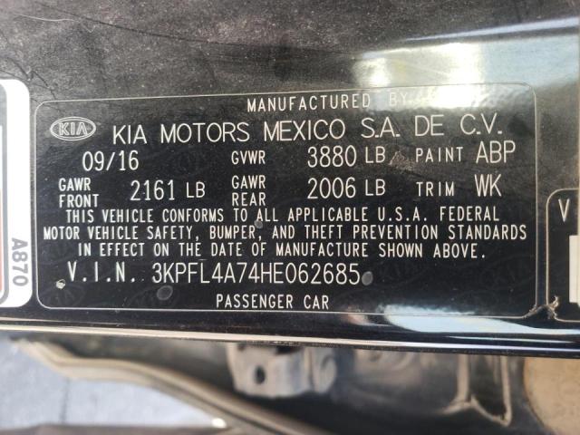 Photo 10 from auction – 2017 KIA FORTE LX with VIN 3KPFL4A74HE062685
