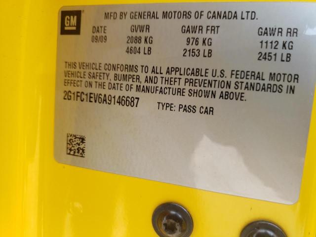 Photo 10 from auction – 2010 CHEVROLET CAMARO LT with VIN 2G1FC1EV6A9146687