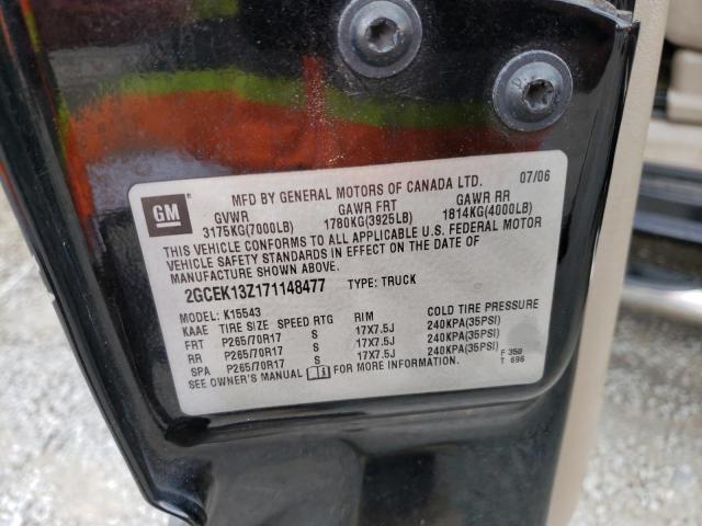Photo 10 from auction – 2007 CHEVROLET SILVERADO with VIN 2GCEK13Z171148477