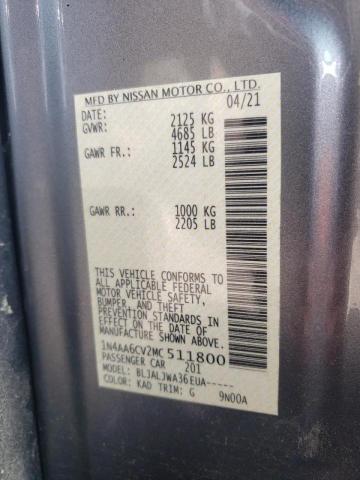 Photo 10 from auction – 2021 NISSAN MAXIMA SV with VIN 1N4AA6CV2MC511800