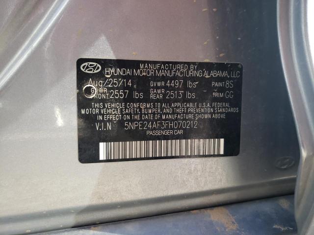 Photo 10 from auction – 2015 HYUNDAI SONATA SE with VIN 5NPE24AF3FH070212