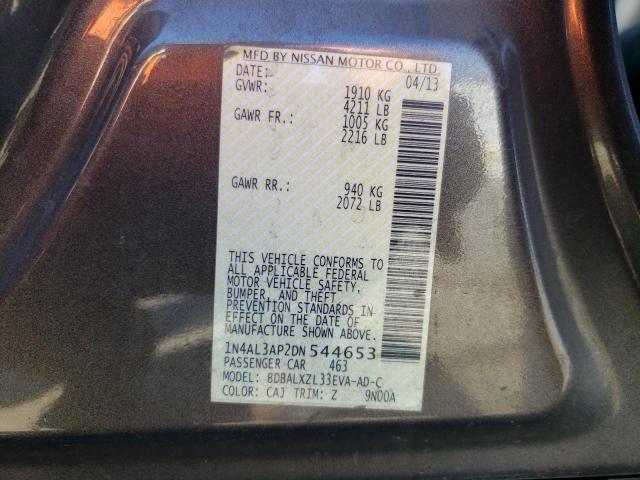 Photo 10 from auction – 2013 NISSAN ALTIMA 2.5 with VIN 1N4AL3AP2DN544653