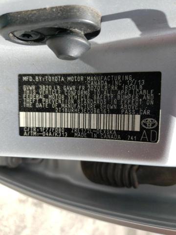 Photo 10 from auction – 2014 TOYOTA COROLLA L with VIN 2T1BURHE3EC086161