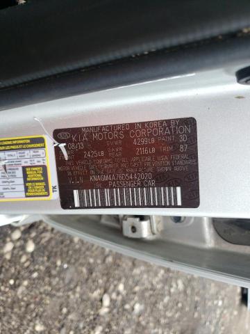 Photo 10 from auction – 2013 KIA OPTIMA LX with VIN KNAGM4A76D5442020