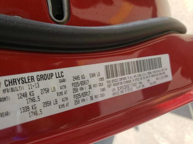 Photo 10 from auction – 2014 DODGE JOURNEY SX with VIN 3C4PDCBB3ET170267