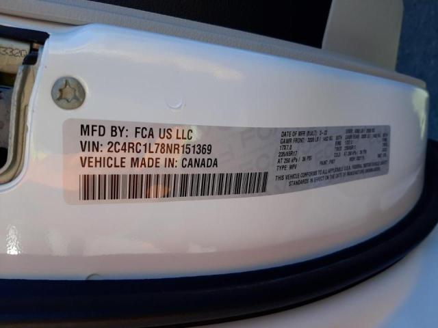 Photo 10 from auction – 2022 CHRYSLER PACIFICA H with VIN 2C4RC1L78NR151369